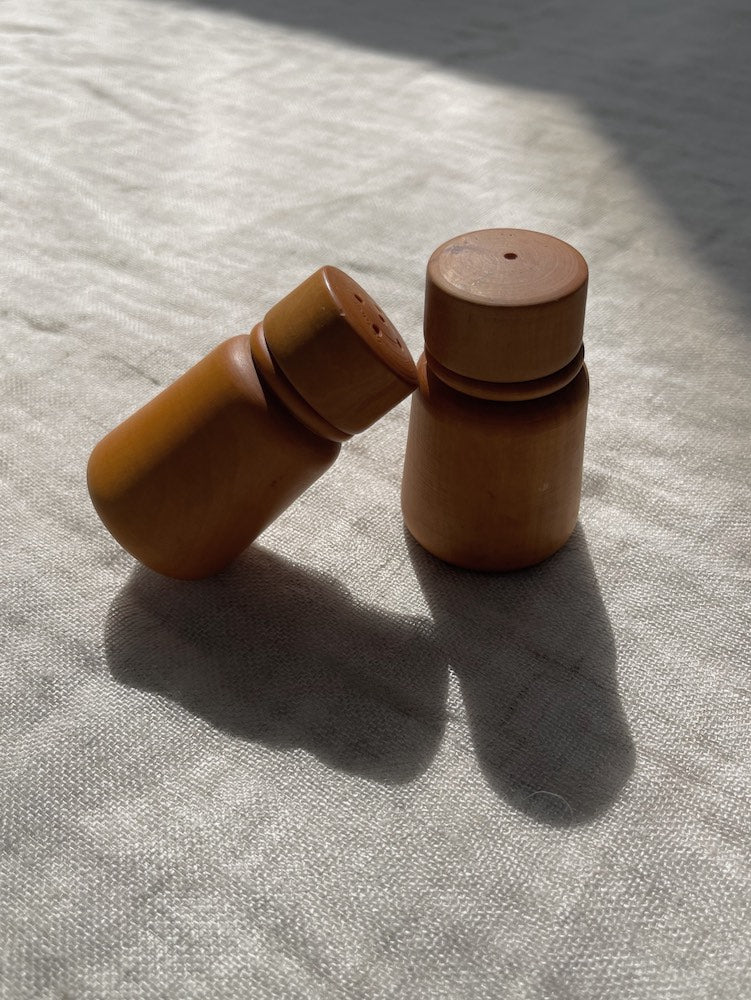 Wooden Salt and Pepper Shakers